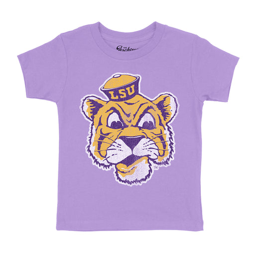 B&B Dry Goods LSU Tigers The Archives Beanie Mike Toddler T-Shirt - Lavender