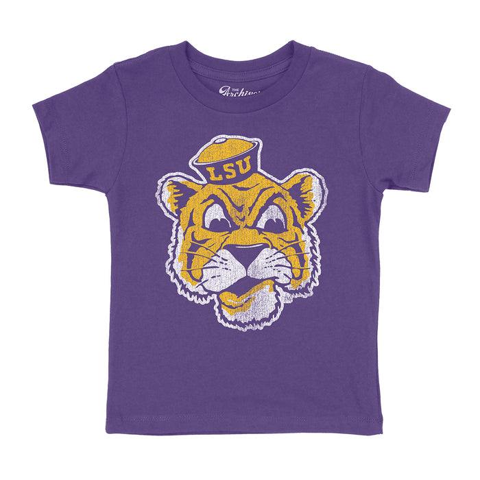 B&B Dry Goods LSU Tigers The Archives Beanie Mike Toddler T-Shirt - Purple
