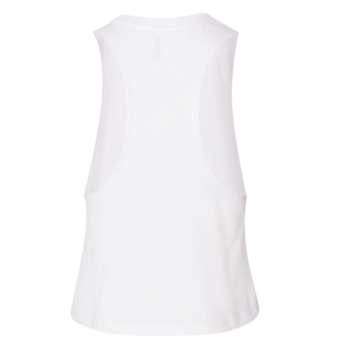 B&B Dry Goods LSU Tigers The Archives Beanie Mike Women's Racerback Crop Tank - White