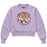 B&B Dry Goods LSU Tigers The Archives Round Vault Fleece Pullover Crewneck Cropped Sweatshirt - Lavender