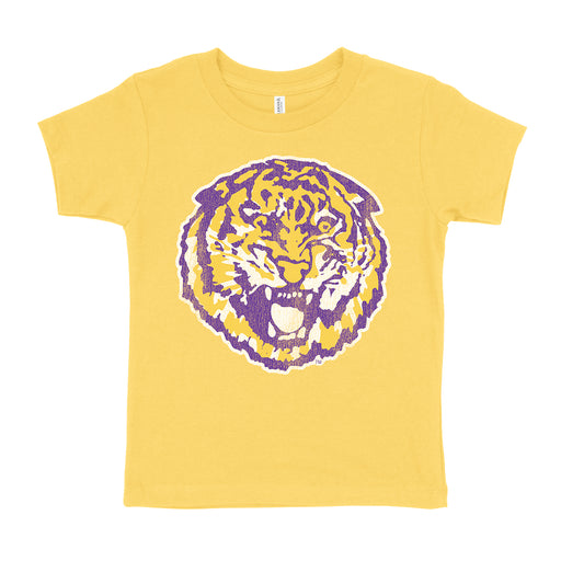 B&B Dry Goods LSU Tigers The Archives Round Vault Toddler T-Shirt - Gold Heather