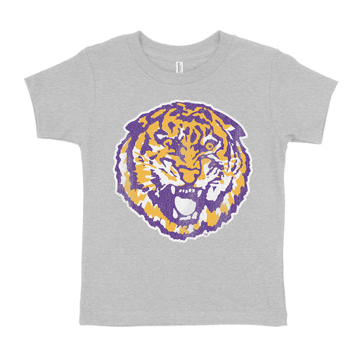 B&B Dry Goods LSU Tigers The Archives Round Vault Toddler T-Shirt - Heather Grey