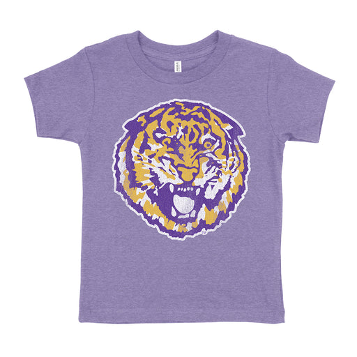 B&B Dry Goods LSU Tigers The Archives Round Vault Toddler T-Shirt - Wisteria Heather