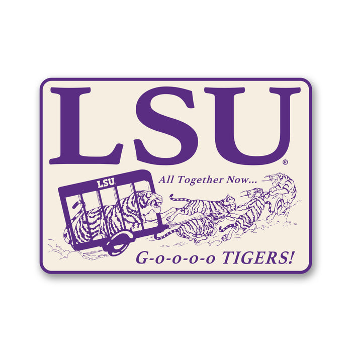 B&B Dry Goods LSU Tigers The Archives All Together Premium Vinyl Decal