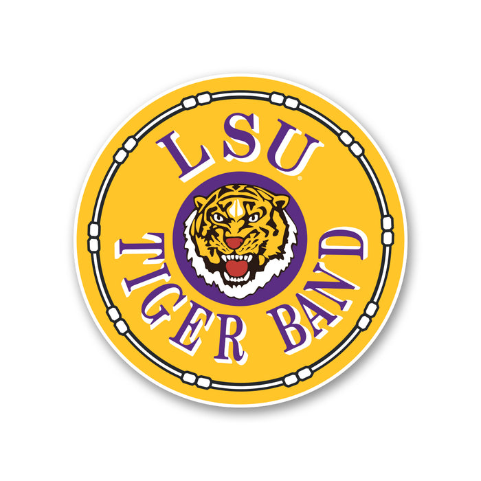 B&B Dry Goods LSU Tigers LSU Tiger Band Round Premium Vinyl Decal