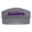 B&B Dry Goods Pacific Headwear Louisiana Script Sport Pro Performance Visor - Graphite