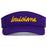 B&B Dry Goods Pacific Headwear Louisiana Script Sport Pro Performance Visor - Purple