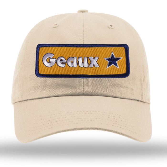 B&B Dry Goods Richardson Geaux Streauxs Star Patch Relaxed Twill Hat - Stone