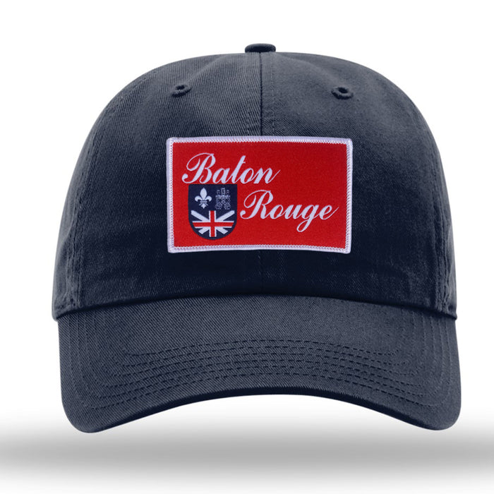 B&B Dry Goods Richardson Homegrown Baton Rouge Flag Chino Twill Hat - Navy
