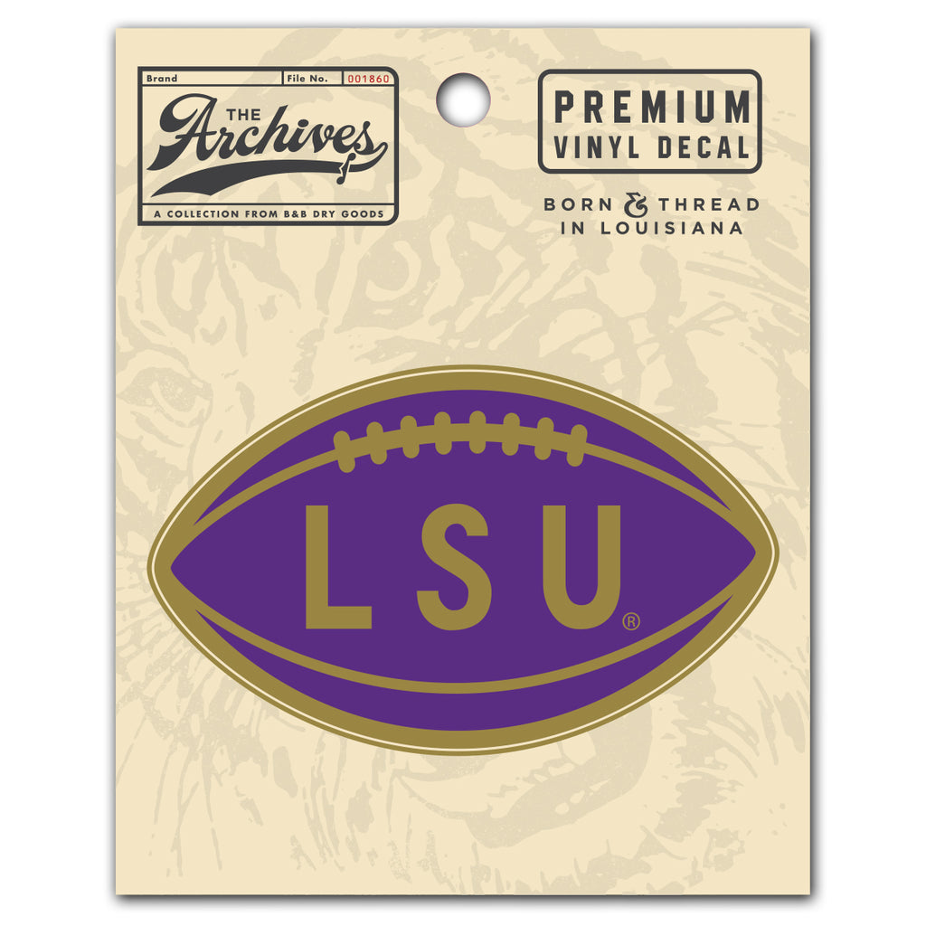 Lsu Address Labels B&B Dry Goods LSU Tigers The Archives Vault Football Premium Vinyl Dec ...