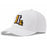Bayou Birdie LA Helmet Perforated Performance Flat 6-Panel Hat - White