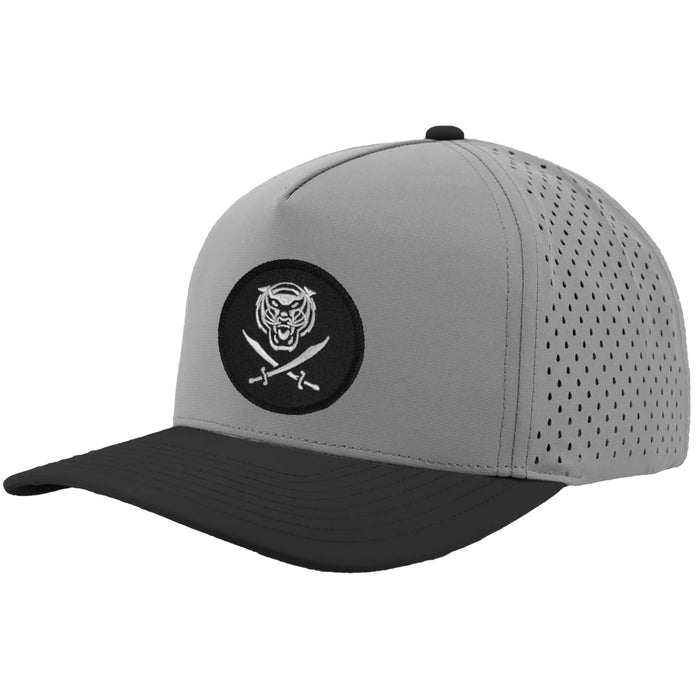 Bengals & Bandits Black and White Patch Blackhawk Two-Tone Perforated Hat - Charcoal / Black