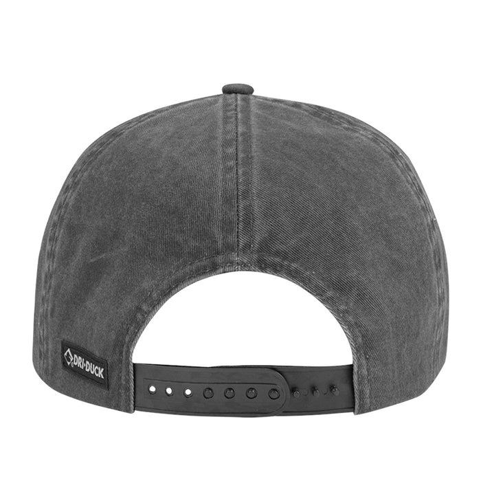 Bengals & Bandits Dri Duck LA Patch Rockwell Pigment-Dyed Five-Panel Slouch Rope Hat - Charcoal