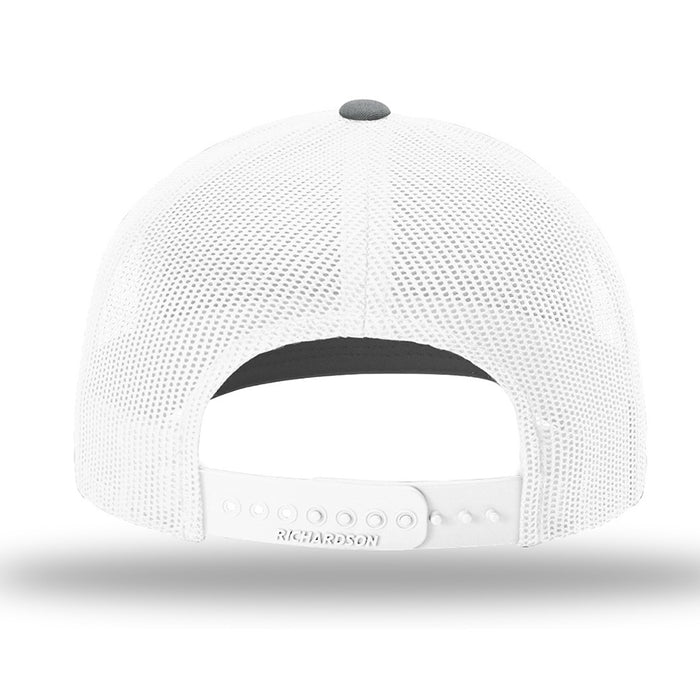 Bengals & Bandits Flag Patch Richardson 112 Trucker Snapback Hat - Heather Grey / White