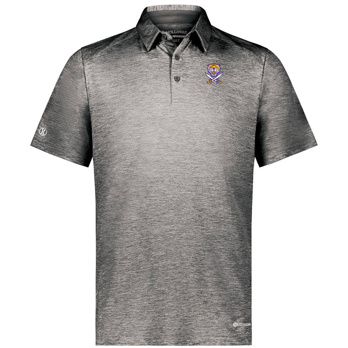 Bengals & Bandits Holloway Electrify Coolcore 4-Way Stretch Performance Polo - Black Heather