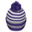 Bengals & Bandits Holloway Spirit Stripe Knit With Pom -  Purple / Grey