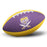 Bengals & Bandits Junior 12" Rubber Football - Purple / Gold