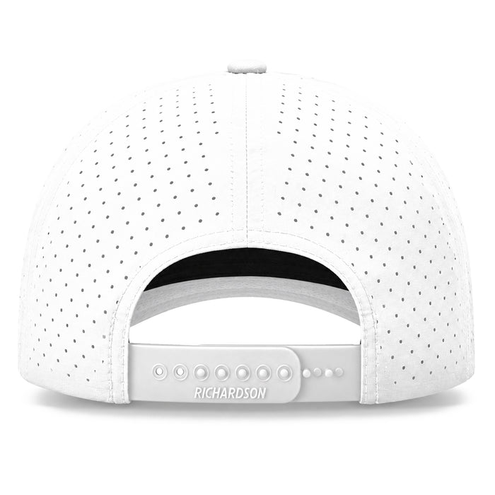 Bengals & Bandits LA Patch Richardson Laser Perforated Performance Adjustable Rope Hat - White