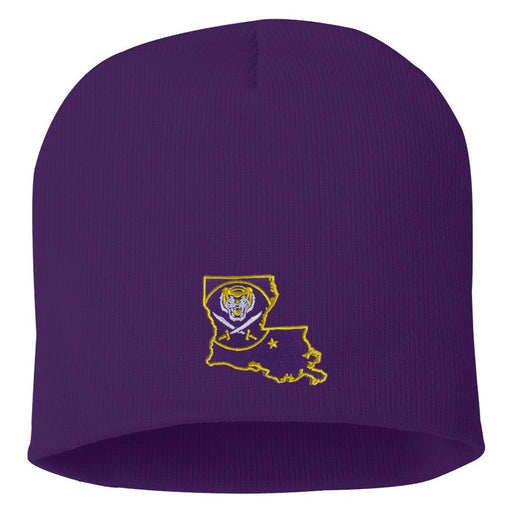 Bengals & Bandits Louisiana Outline Classic Knit - Purple