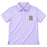 Bengals & Bandits Micro Stripe Kids Performance Polo - Lavender / White