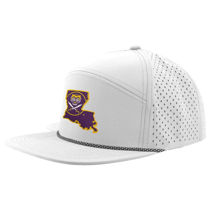 Bengals & Bandits Osprey LA Patch 7-Panel Perforated Rope Hat - White / Black Rope