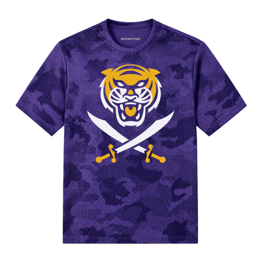 Bengals & Bandits Performance CamoHex Youth T-Shirt - Purple