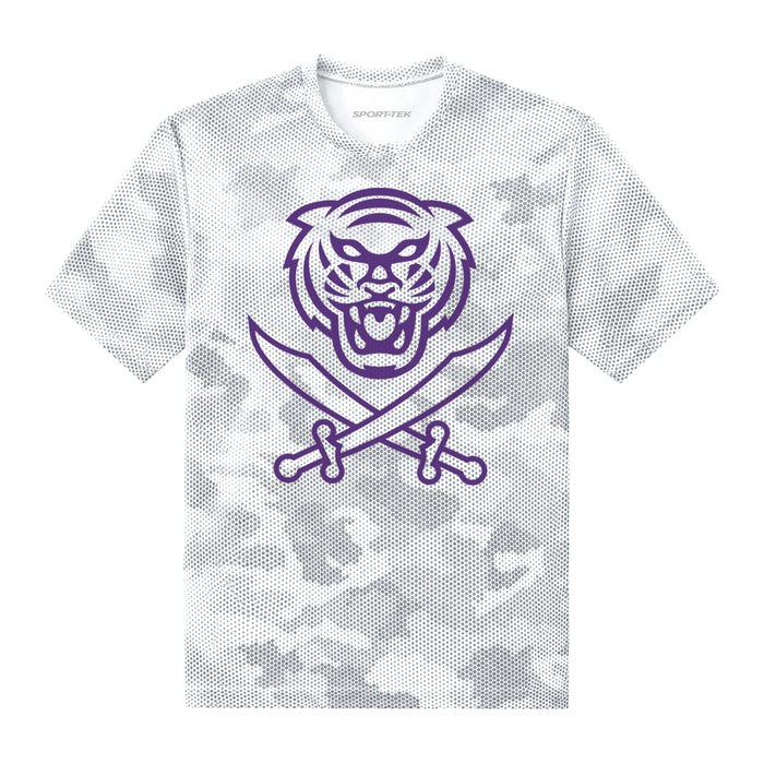Bengals & Bandits Performance CamoHex Youth T-Shirt - White