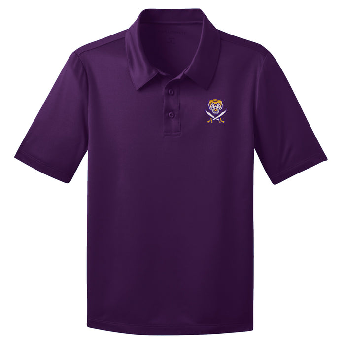 Bengals & Bandits Performance Youth Polo - Purple