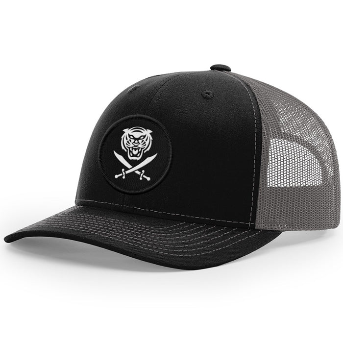 Bengals & Bandits Richardson 112 Trucker Snapback Hat - Black / Charcoal