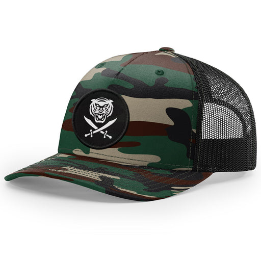 Bengals & Bandits Richardson 112 Trucker Snapback Hat - Green Camo / Black