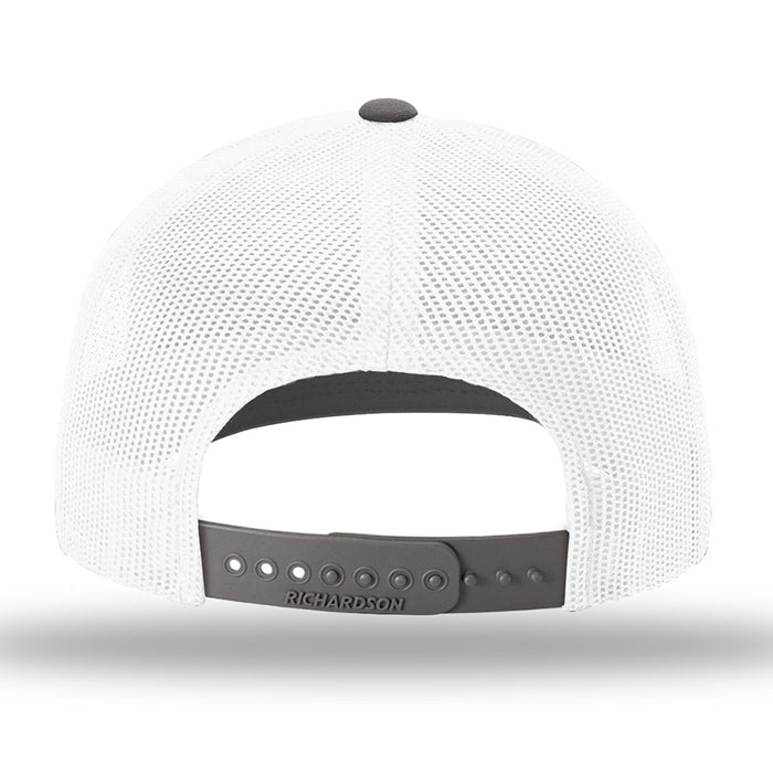 Bengals & Bandits Richardson 112 Trucker Snapback Hat - White / Charcoal