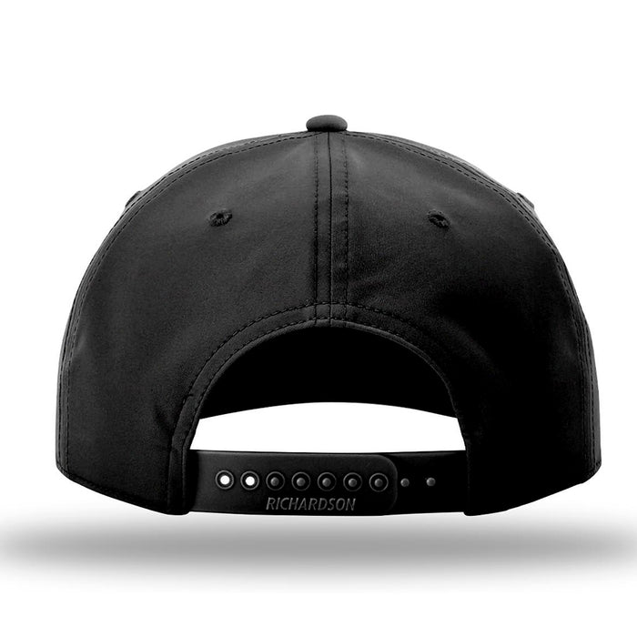 Bengals & Bandits Richardson 258 Purple / Gold Round Patch Classic Rope Hat - Black / White Rope