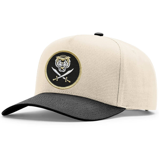 Bengals & Bandits Richardson 323FPC Modern Full Panel Five Panel Champ Two-Tone Snapback Hat - Cream / Black