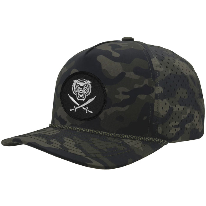 Bengals & Bandits Richardson Round Patch Blackhawk Perforated Rope Hat - Olive Camo