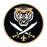 Bengals & Bandits Round Die Cut Decal - Black / Gold