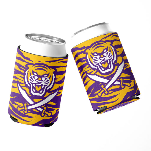 Bengals & Bandits Stitched Neoprene Sublimated Double Sided Can Holder / Koozie - Tiger Stripe