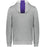 Bengals & Bandits Three Season Tri-Blend Full Zip Fleece Hooded Sweatshirt - Purple / Grey