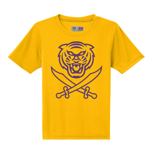 Bengals & Bandits A4 Cooling Performance Youth Short Sleeve T-Shirt - Gold