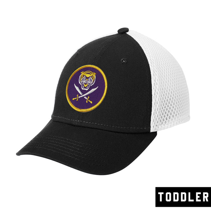 Bengals and Bandits New Era 39Thirty Patch Toddler Two-Tone Stretch Performance Mesh Hat - Black / White