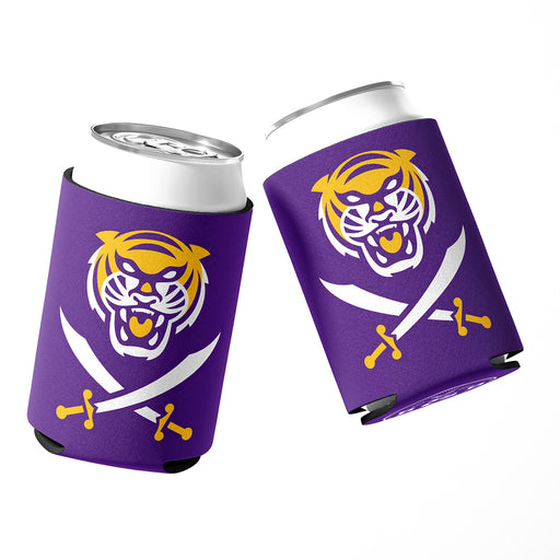 Bengals & Bandits Stitched Neoprene Sublimated Double Sided Can Holder / Koozie - Purple