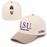 LSU Tigers Ponyflo Tailgating Club Women's Two-Tone 5-Panel Ponytail Hat - Beige