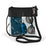 Desden Gameday Judyann Fringe Clear Purse With Vegan Leather Trim and Straps - Black