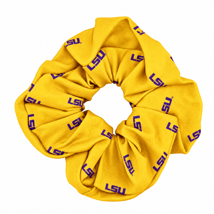 LSU Tigers ZooZatz Primary Pattern Scrunchie - Gold