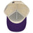 Hovi Dry Goods LSU Tigers Silhouette Cotton Patch Structured Two-Tone Hat - Cream / Purple