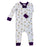Ishtex Tiger Football Onesie Pajama Playsuit - White / Purple