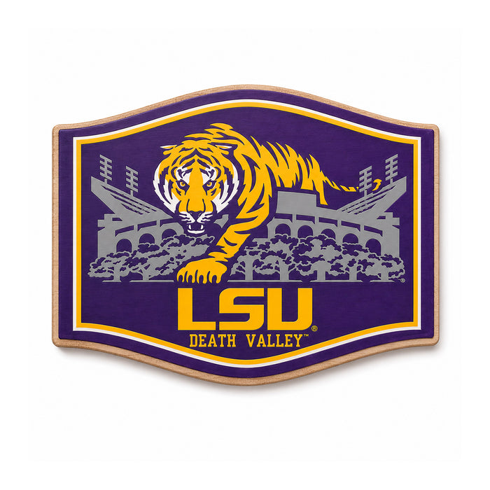 LSU Death Valley Metal Refrigerator Magnet - 2.5" x 3.5"