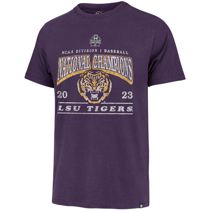 LSU Tigers 47 Brand Baseball National Champions Franklin T-Shirt - Purple