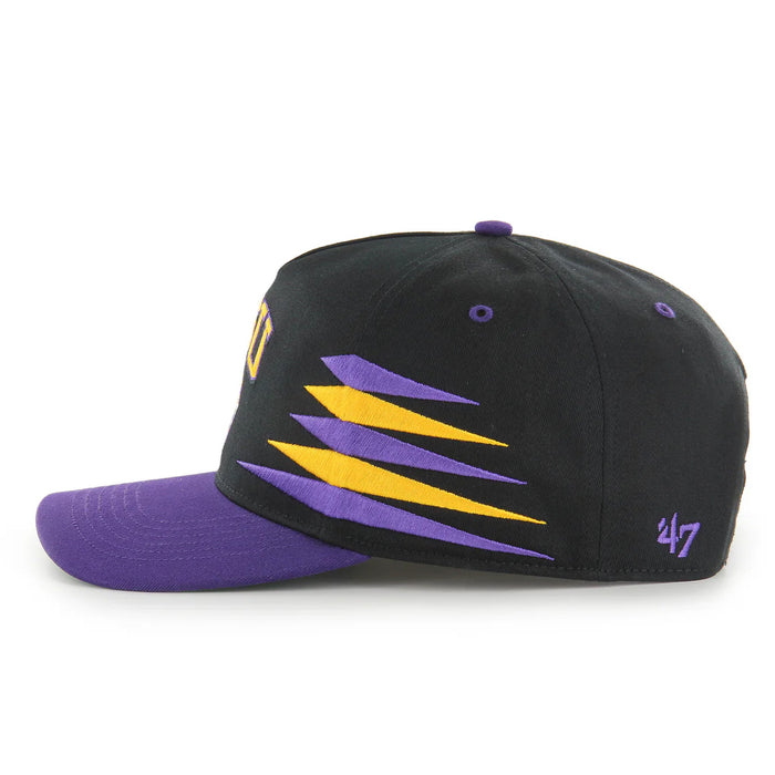 LSU Tigers 47 Brand Diamond Cut 47 Hitch Five-Panel Hat - Black