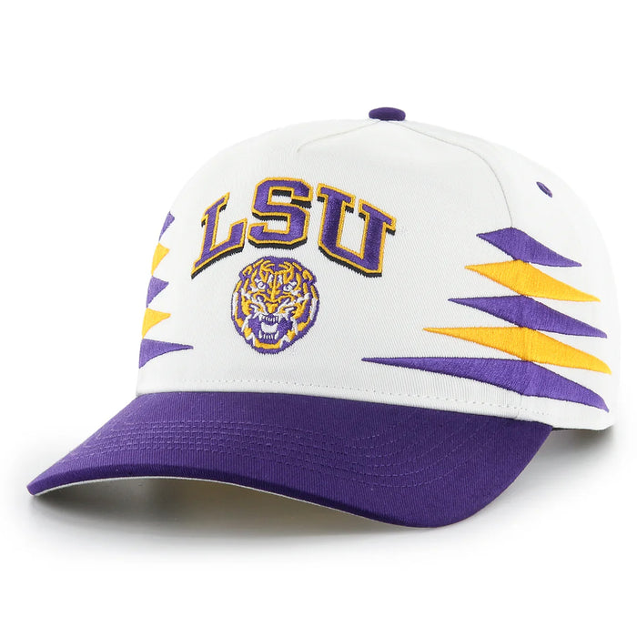 LSU Tigers 47 Brand Diamond Cut 47 Hitch Five-Panel Hat - White