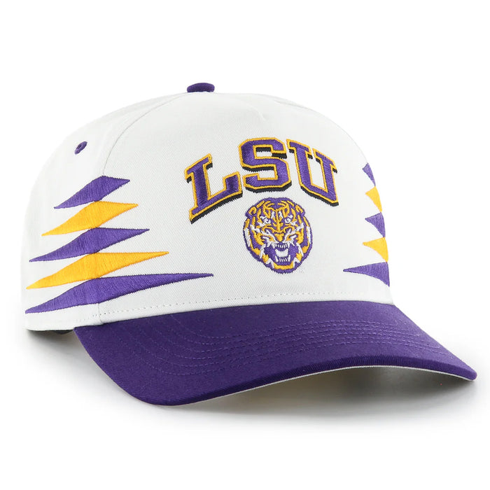 LSU Tigers 47 Brand Diamond Cut 47 Hitch Five-Panel Hat - White